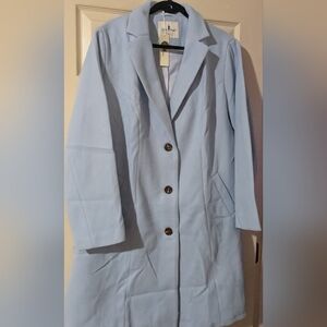 Agnes Orinda Blue Coat - Size 2x - NWT!